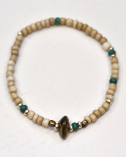 39 (SunKu/サンク) Antique & Turquise Beads Bracelet / アンティーク&ターコイズビーズ ブレスレット