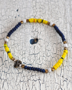 WATER x 39 (SunKu/サンク) Kangaba&Indigo Beads Bracelet / カカンバ&インディゴビーズ ブレスレット