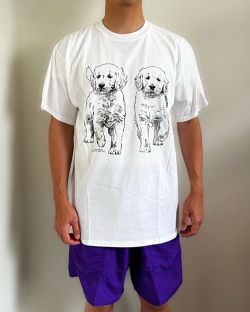 Coming & Going Designs(カミング&ゴーイング デザイン)Golden Retriever Puppies T-Shirts【ネコポス可】