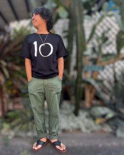 LIFE IS .... 10th Anniversary ROUGH NECK TEE