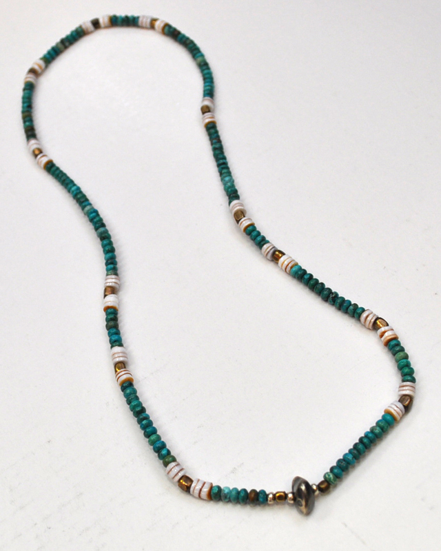 39 (SunKu/サンク) Turquise Beads(bt) Necklace & Bracelet