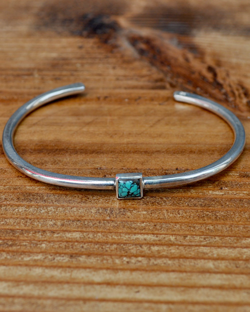 39 (SunKu/サンク) Roller Press Bangle 925 w TURQUISE/ ローラー