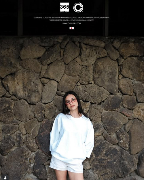Cloveru (クローバル) MUJI 25 半端丈 CREW SWEAT