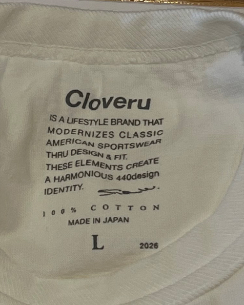 Cloveru (クローバル) Cloveru 365 永遠の白Tee