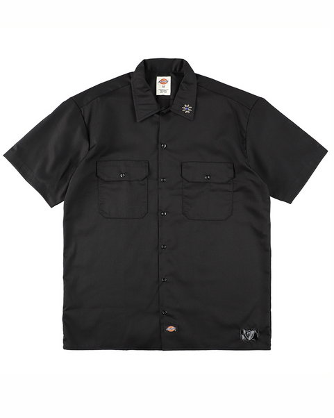 Dickies HTC デバイスワークスDOTTCHI 【希少】DEVICEWORKS Short FLOATER - Stone #Flower Shirt Work Sleeve テーブル・チェア・ハンモック