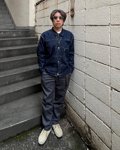 STANDARD CALIFORNIA SD Denim Jacket S996 WW II One Wash