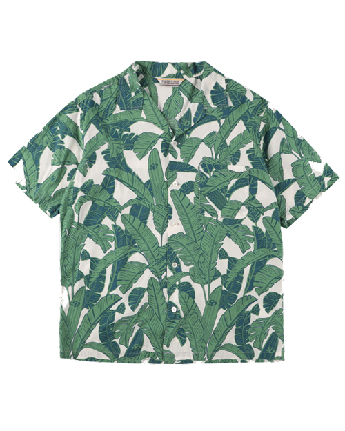 スタンダードカリフォルニア 半袖 STANDARD CALIFORNIA (スタンダードカリフォルニア) Leaf Surf Shirt