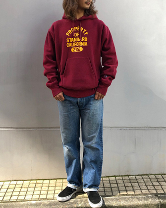 スタンダードカリフォルニア/StandardCalifornia SD R.W. USDCA Hood Sweat navy XL 1回着用 美品 リバースウィーブ USチャンピオンボディ CHAMPION × STANDARD CALIFORNIA [チャンピオン×スタンダード