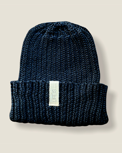 LIFE IS ....（ライフイズ) COTTON KNIT CAP/ コットンニットキャップ