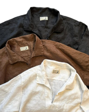 Cloveru (クローバル) COMFORT LINEN SKIPPER SHIRTS