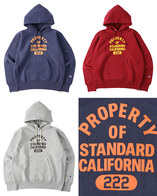 STANDARD CALIFORNIA (スタンダードカリフォルニア) CHAMPION × SD Reverse Weave Hood Sweat