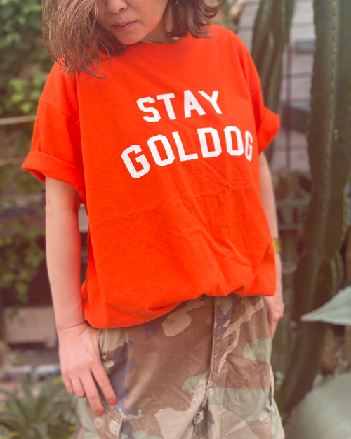 【ネコポス可】STAY GOLDOG (スティゴールドッグ) LOGO TEE