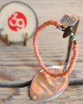 39 (SunKu/サンク) White Heart Beads Bracelet / ホワイトハート ビーズブレスレット
