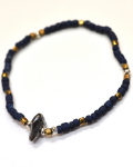 39 (SunKu)サンク Natural Indigo Dye Beads Bracelet