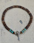 39 (SunKu/サンク)  Brown Shell Beads Bracelet / ブラウンシェルビーズ ブレスレット
