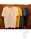 【50%OFF】LIFE IS ....（ライフイズ) NEW ROUGH NECK TEE /ニューラフネックT