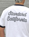 STANDARD CALIFORNIA  SD US Cotton Script Logo Ringer T
