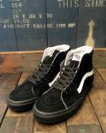 VANS (バンズ) SK8-HI (PIG SUEDE) BLACK/BLACK