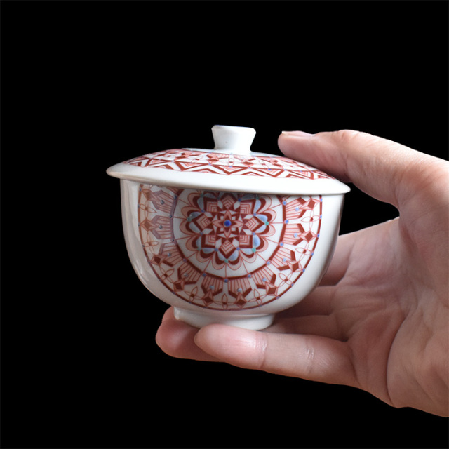 1540  九谷焼　扇文　湯呑　蓋付　5客 1540 九谷焼 扇文 湯呑 蓋付 5客 楽天市場】九谷焼 蓋付 湯呑み 5