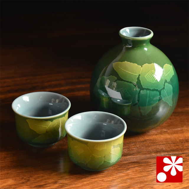 九谷焼 晩酌揃 銀山茶花【アウトレット】
