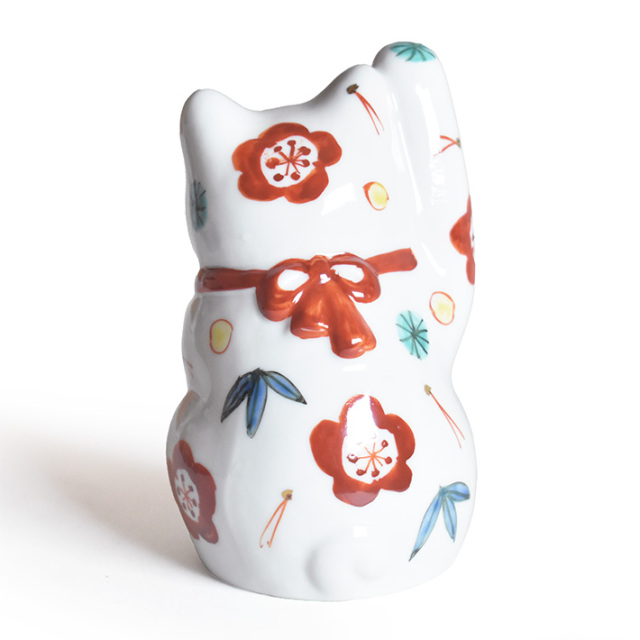 九谷焼 招き猫 置物 金ブチ （右手・高 約11.5cm） 九谷焼 招き猫 置物 金ブチ （右手・高 約11.5cm） - メルカリ