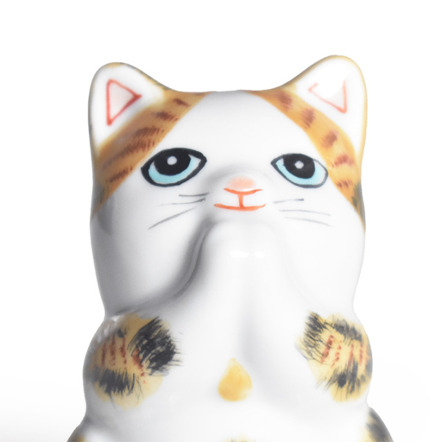 専用　九谷焼　招き三毛猫置物　12cm22cm10cm Amazon.co.jp: 和座の蔵 おしゃれ 置物 九谷焼 両手上げ 招き猫