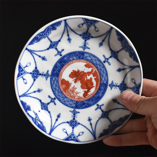 日本全国の焼物　セット 中皿 セット（ 径約 16cm ） 時代絵【アウトレット】 九谷焼専門