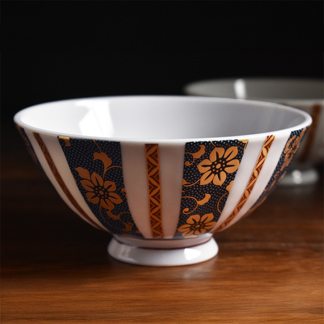 夫婦茶碗 鉄仙文【アウトレット】 九谷焼専門店 和座本舗