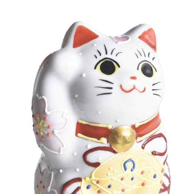 九谷焼 小判乗り招き猫 福鈴盛
