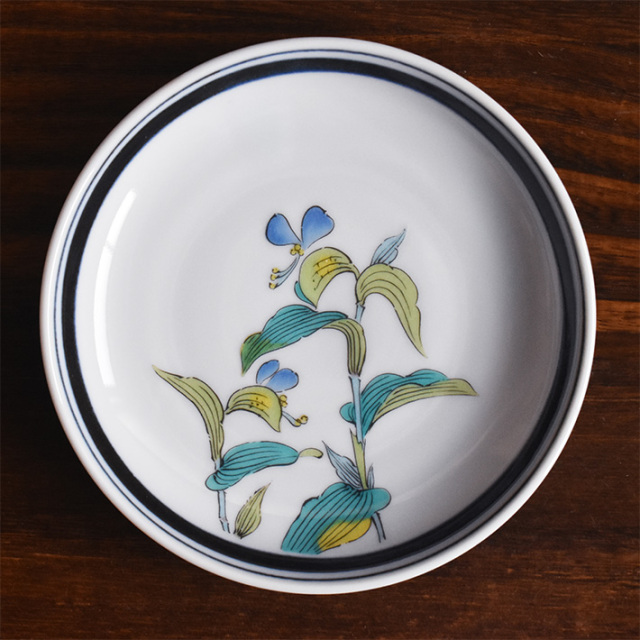 中皿 セット（ 径約 14cm ） 草花絵変り【アウトレット】 九谷焼専門店