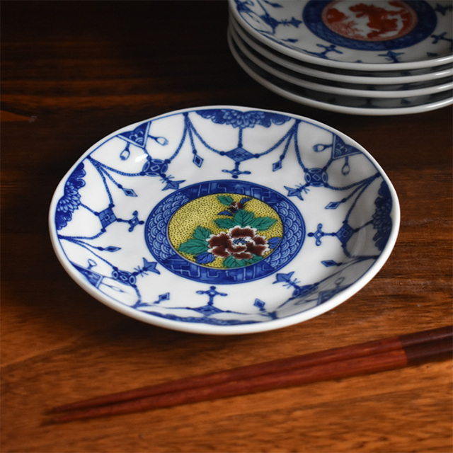 中皿 セット（ 径 約16.4cm ） 時代絵【アウトレット】 九谷焼専門店
