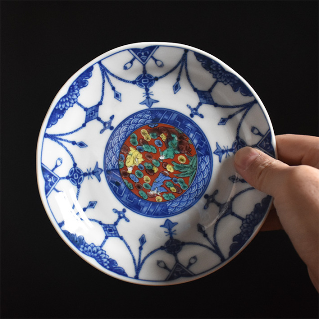 中皿 セット（ 径 約16.4cm ） 時代絵【アウトレット】 九谷焼専門店