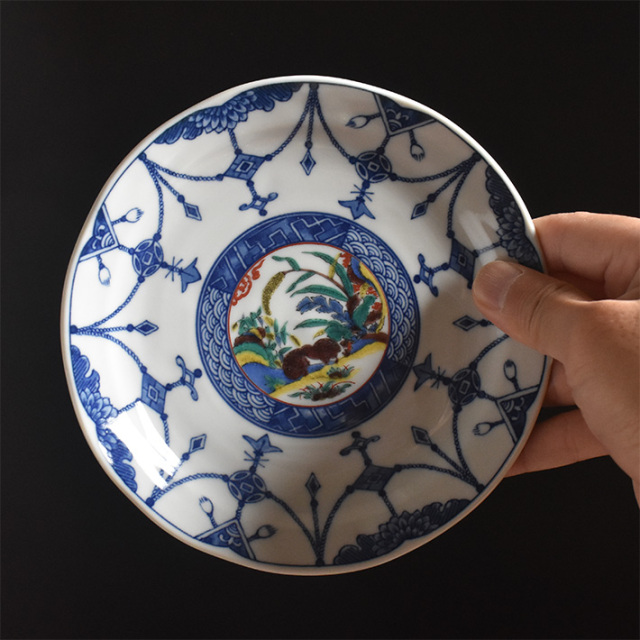 中皿 セット（ 径 約16.4cm ） 時代絵【アウトレット】 九谷焼専門店