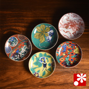 豆皿 セット（ 径約 10cm ）時代絵【アウトレット】