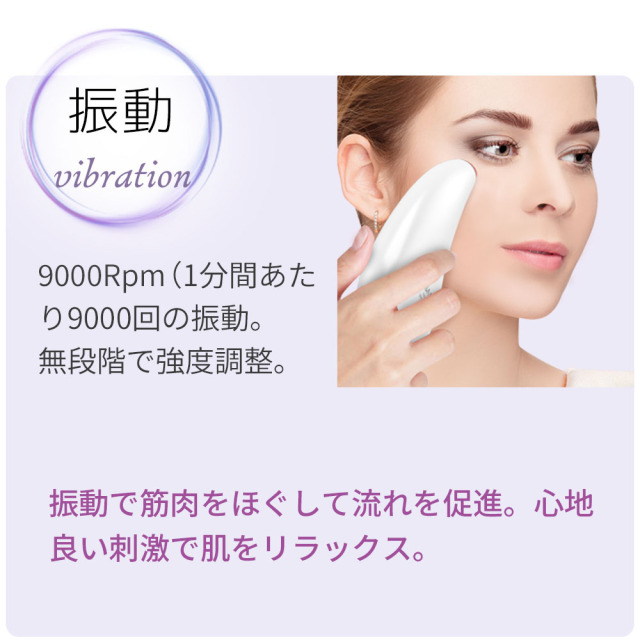 かっさ 電動かっさ 美顔器 LED光エステ リフトアップ 温熱 振動ケア