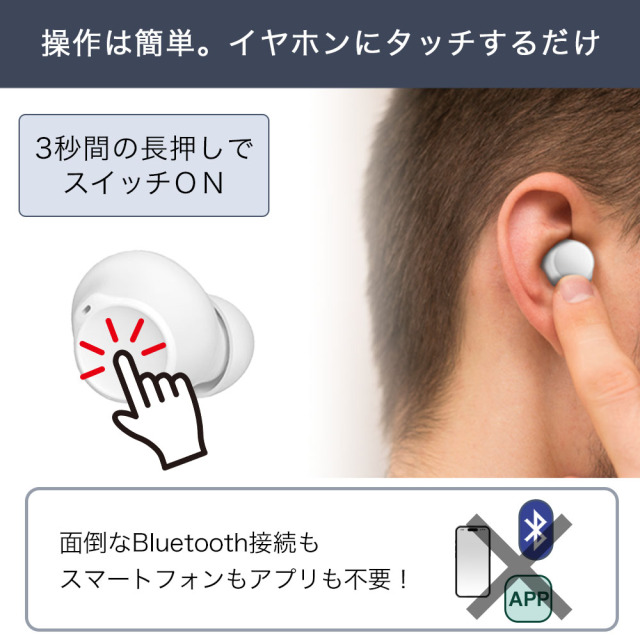 集音器内蔵 ワイヤレスイヤホン KIKOE Ear 高齢者 どこでも聞こえる