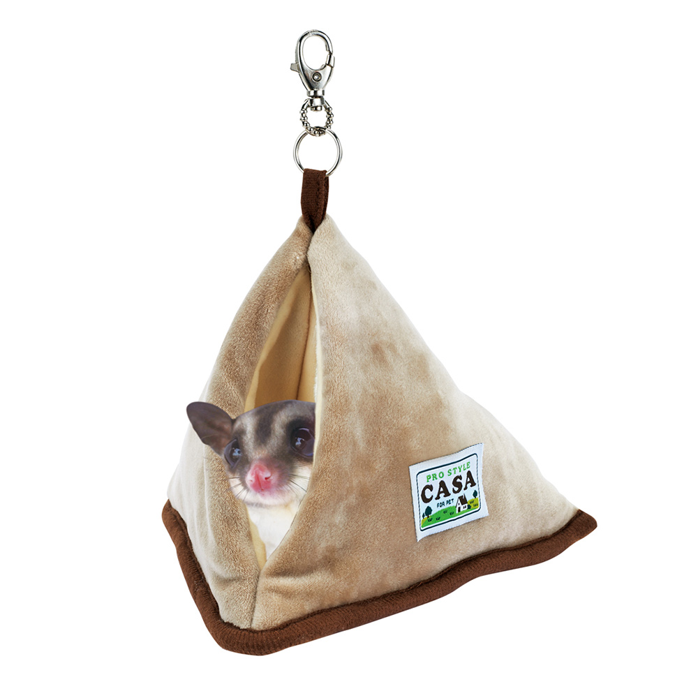 CASA フクロモモンガ三角ハウス　モモンガが入っている画像