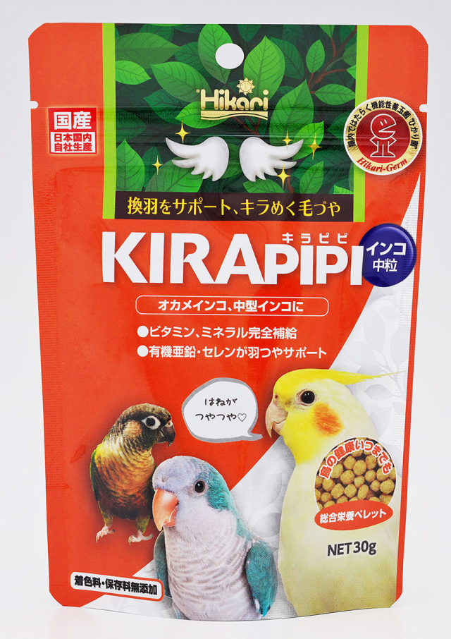 キラピピ　インコ中粒　３０ｇ