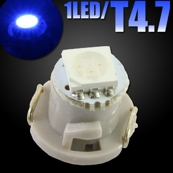 T4.7 SMD LED バルブ エアコンパネル球 メーター球 ブルー 1個