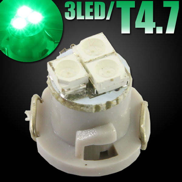 T4.7 3連 SMD LED バルブ エアコンパネル球 メーター球 イエロー 1個