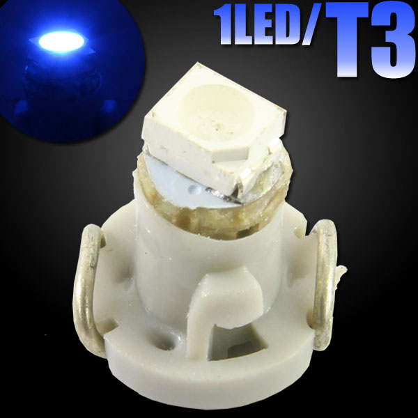 T3 SMD LED バルブ エアコンパネル球 メーター球 ブルー 1個