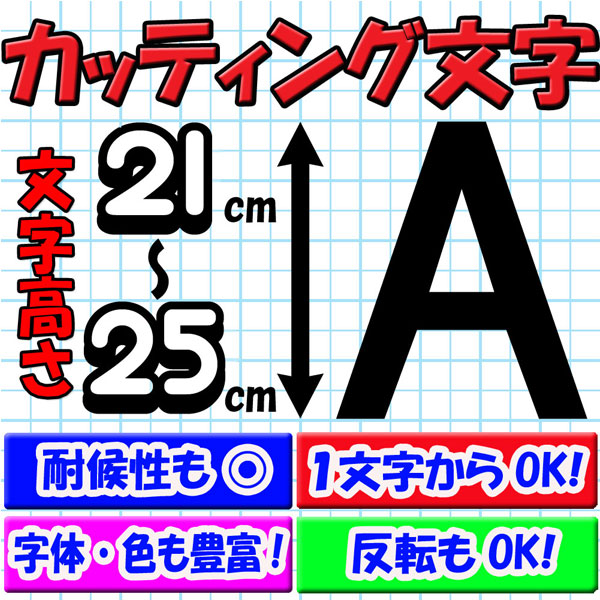 カッティング文字 21cm/22cm/23cm/24cm/25cm