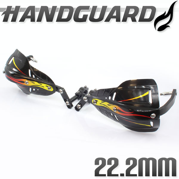汎用 アルミ ハンドガード ナックルガード 22.2mm/22.2パイ ブラック
