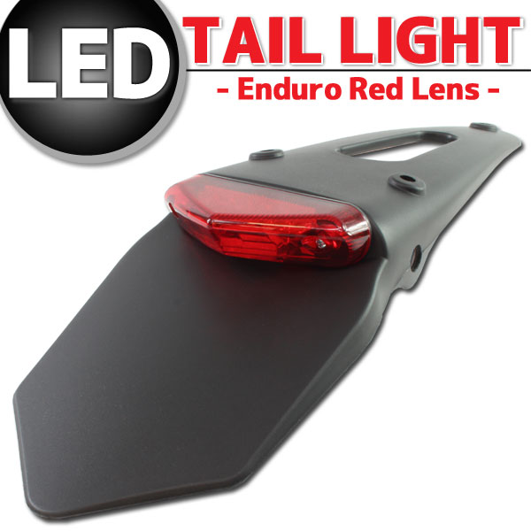 汎用 LED エンデュ-ロ テールランプ レッドレンズ