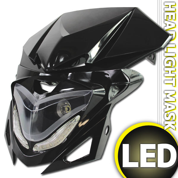 汎用 ストリートエッジ　LEDヘッドライト ブラック