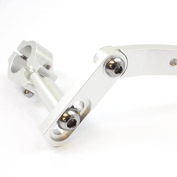 汎用 アルミ ハンドガード ナックルガード 22.2mm/22.2パイ ホワイト