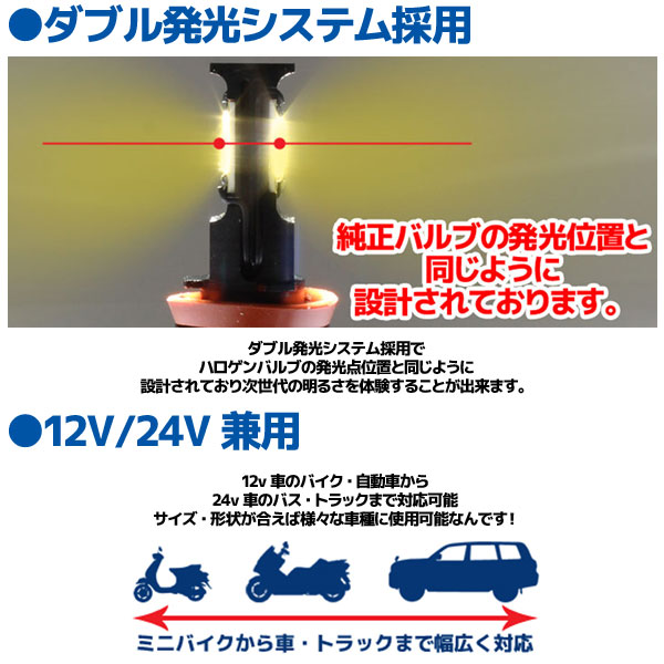 CREE社製 LEDヘッドライト フォグランプ H11