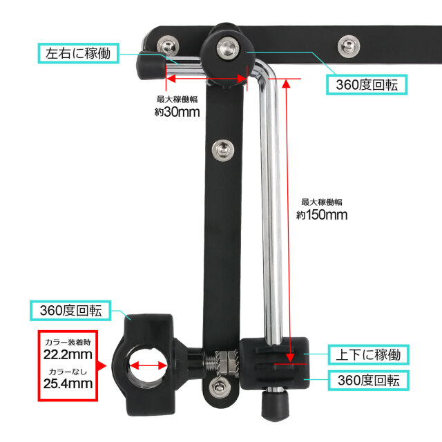 汎用 大型 ウインドプロテクター スクリーン 22.2mm 25.4mm