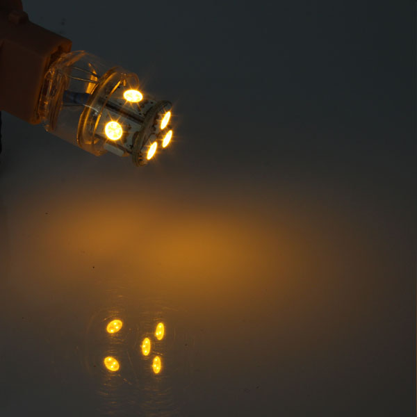 超高輝度 T20 ウェッジ 8連 SMD LEDバルブ　2個セット ＋＋－－