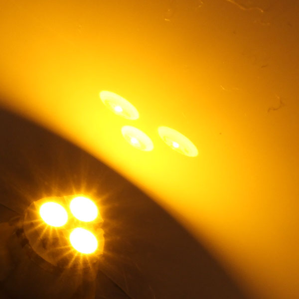 T4.7 3連 SMD LED バルブ エアコンパネル球 メーター球 オレンジ 1個
